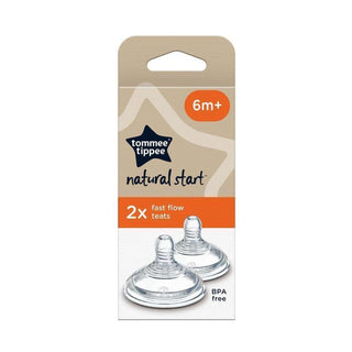 TOMMEE TIPPEE NATURAL START TEATS 2 PACK