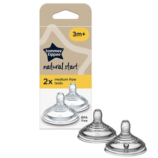 TOMMEE TIPPEE NATURAL START TEATS 2 PACK