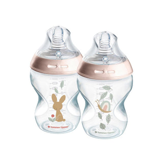 TOMMEE TIPPEE NATURAL START 260ML DECORATED BOTTLES 2 PACK