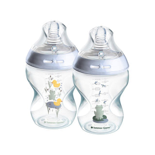 TOMMEE TIPPEE NATURAL START 260ML DECORATED BOTTLES 2 PACK