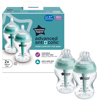 TOMMEE TIPPEE BOTTLE 260ML ADVANCED ANTI-COLIC 2 PACK