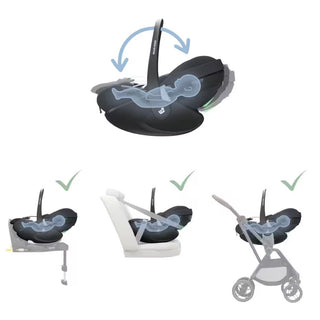 THULE SLEEK & MAXI COSI PEBBLE 360 PRO² (SLIDETECH™) TRAVEL SYSTEM