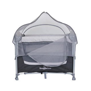 SNUGGLETIME QUILTED CO-SLEEPER CAMP COT WITH MOSQUITO NET