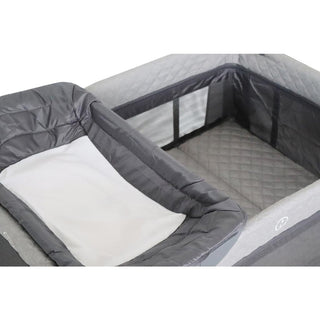 SNUGGLETIME CAMP COT WITH CHANGER AND SIDE STORAGE