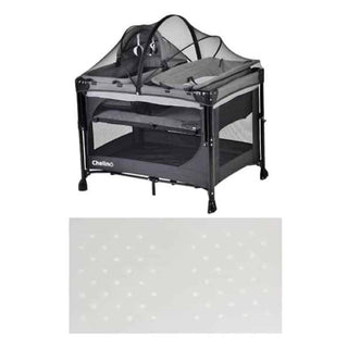 CHELINO TIFFANY LUX 2-IN-1 CO-SLEEPER CAMP COT