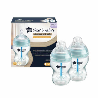 TOMMEE TIPPEE BOTTLE 260ML ADVANCED ANTI-COLIC 2 PACK